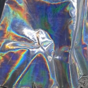 UNIF Iridescent Hologram Skirt in Rainbow Sheer! USED!